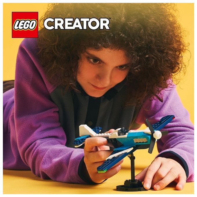 LEGO Aereo 31160 Creator Velivolo da Competizione 3 in 1 Esperienza Costruzione Versatile e Divertente