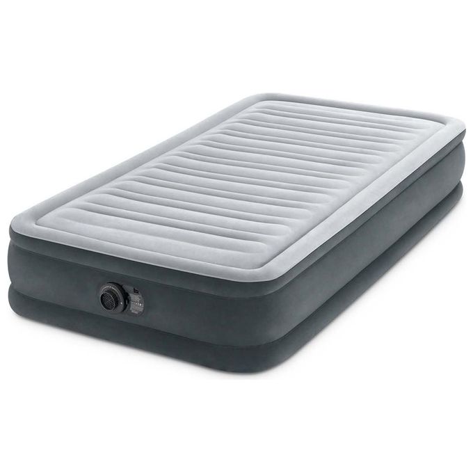 Intex Materasso Casa Singolo Dura Beam Tecnologia Fiber-Tech Con Pompa Elettrica