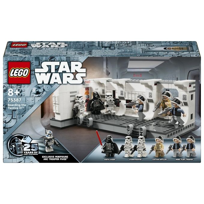 LEGO Star Wars 75387 Imbarco sulla Tantive IV, Giochi Bambini 8+, Scena nell'Astronave Giocattolo da Costruire con Minifigure