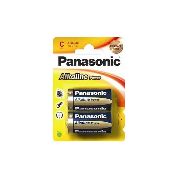 Panasonic Alkaline Power Baby C LR 14 Mezza Torcia
