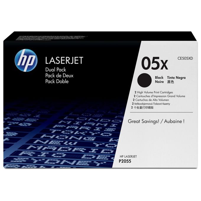 Hp toner nero 6500 pagine alta capacita dual pack