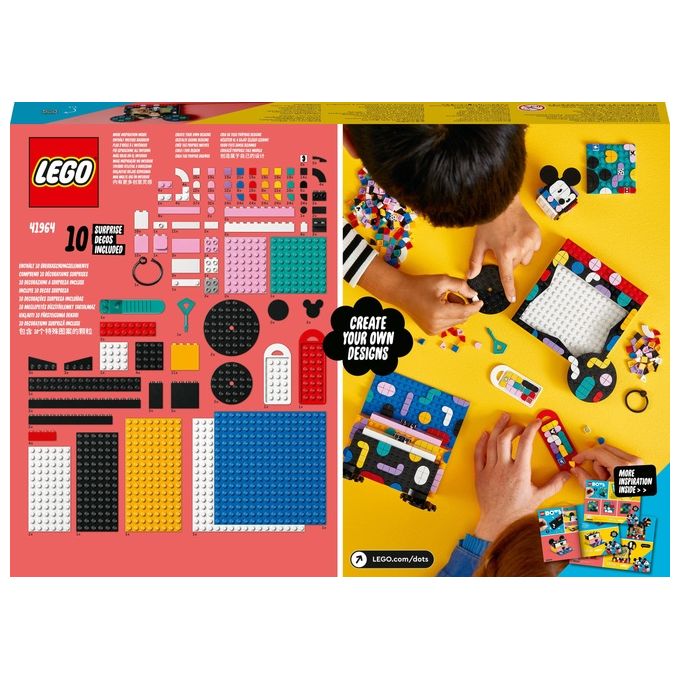 LEGO 41964 DOTS Il Kit Back to School di Topolino e Minnie Set Creativo con 669 Pezzi 10 Tessere Esclusive colore Multicolore