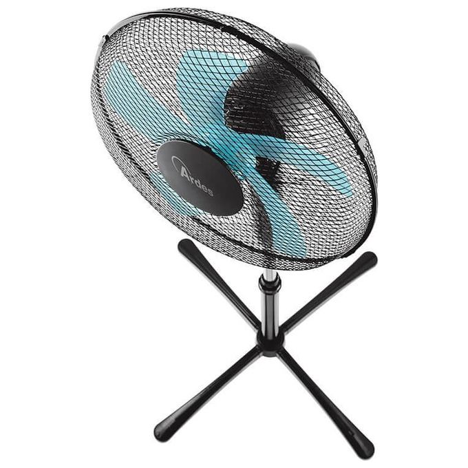 Ardes Ventilatore a Piantana con Telecomando STEELO 40PNR Oscillante e Inclinazione Regolabile Base di 40 cm