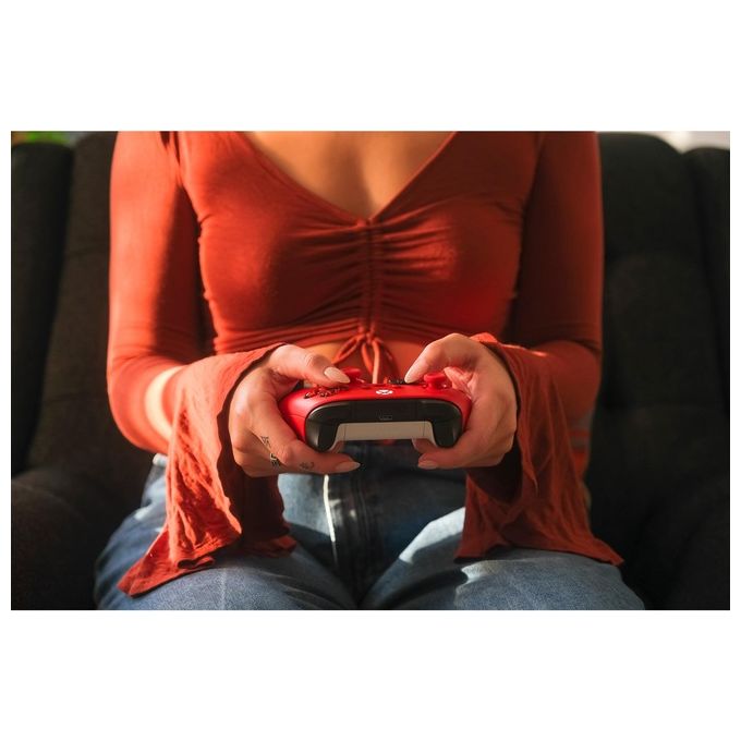 Microsoft Pulse Red Rosso Bluetooth-Usb Gamepad Analogico-Digitale per Xbox-Xbox One-Xbox Series S-Xbox Series X