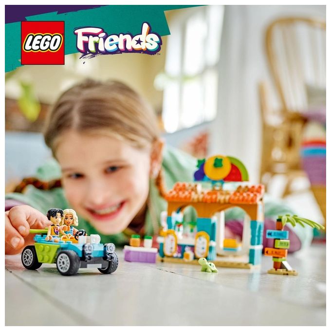 LEGO Friends Bancarella dei Frullati sulla Spiaggia Giochi Educativi per Bambine e Bambini da 6 Anni con 2 Mini Bamboline una Tartaruga un Buggy da Costruire e Cibo Giocattolo Idea Regalo 42625
