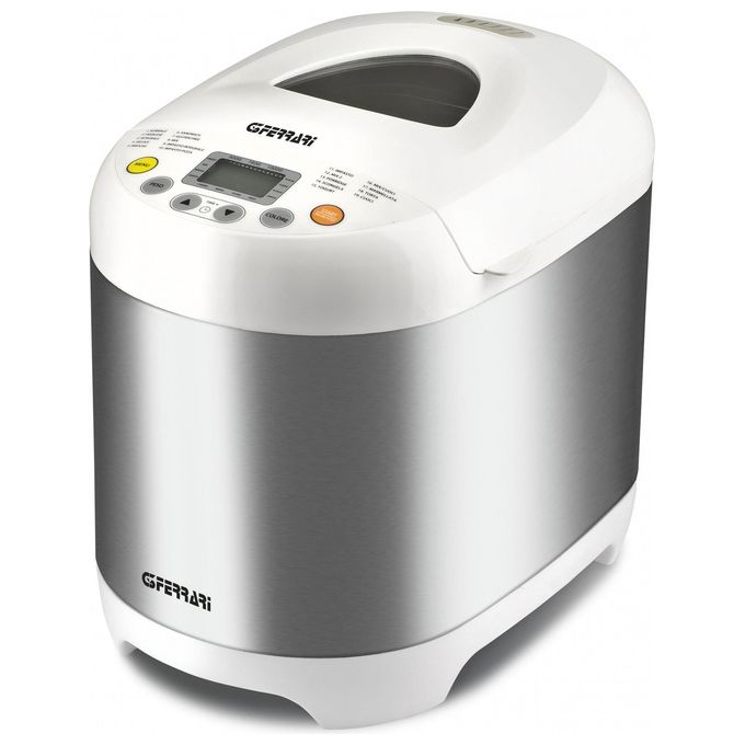 G3 Ferrari G10078 Pagnotta Macchina per il pane 550W 19 Programmi Gluten Free 3 Livelli doratura colore Argento