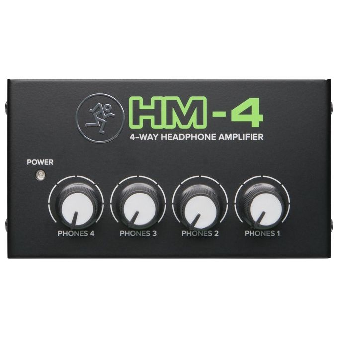 Mackie HM-4 Amplificatore Professionale per Cuffia a 4 Vie Nero