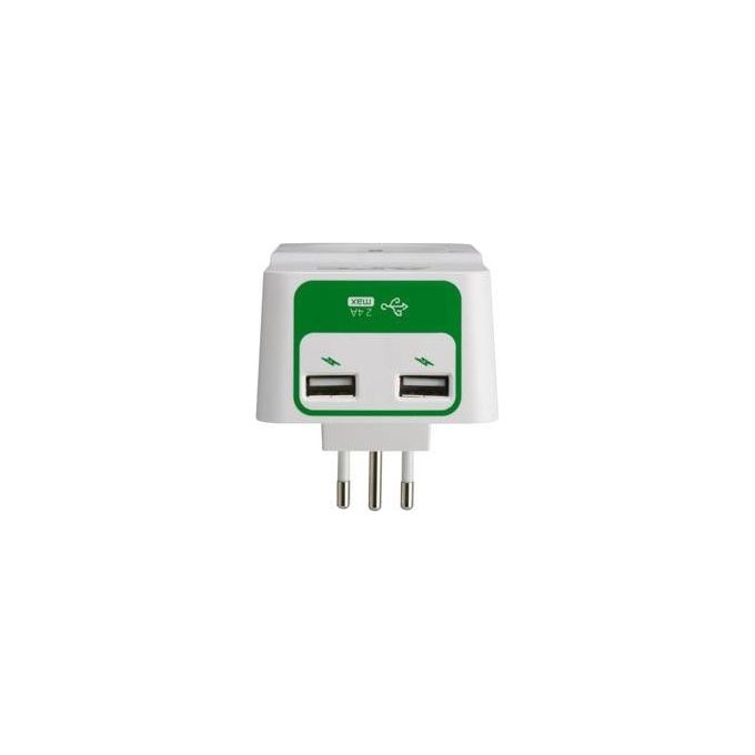 APC PM1WU2-IT Protezione per Sovratensioni Presa Filtrata, 1 Uscita Schuko, 2 Porte USB