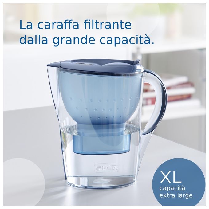 Brita Marella Xl Filtro D'Acqua Manuale 3.5 Litri Blu