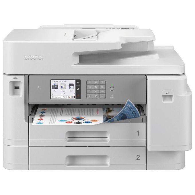 Brother MFC-J5955DW Stampante Inkjet Multifunzione a colori con stampa fino al formato A3, PCL, duplex, ADF, doppio cassetto, rete wireless e cablata, NFC