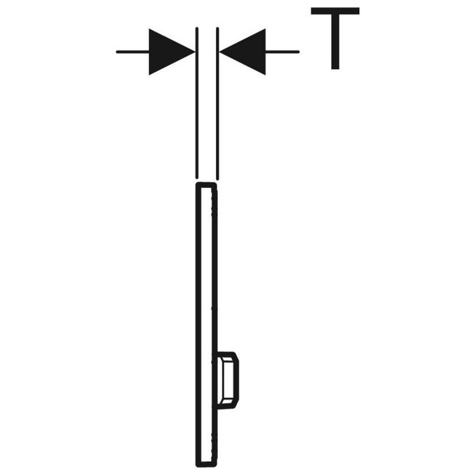 Geberit Sigma50 Placca 2 Pulsanti Cromo-Acciao Spazzolato