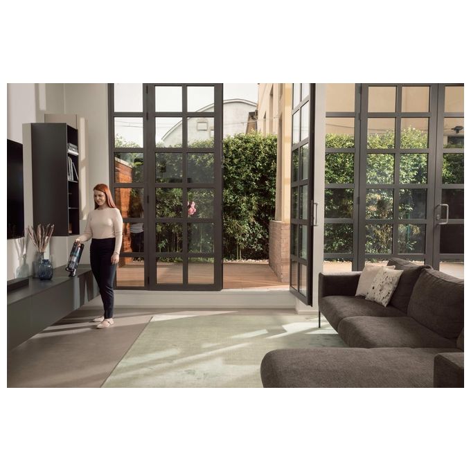 Hoover HF1P10P 011 Scopa Elettrica senza filo Aspirapolvere senza Sacco Ciclonica Potenza 165 Watt colore Nero e Blu