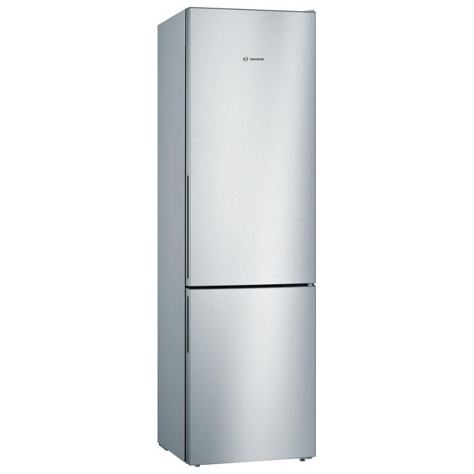 Bosch Serie 4 KGV39VLEAS Frigorifero a libera instalalzione combinato ventilato 342 Litri Classe E Congelatore Low Frost 201x60x65 Metal Look