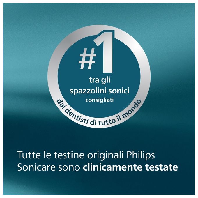 Philips HX6052-87 Spazzolino Ricambio Sonicare s Sensitive White 2pz