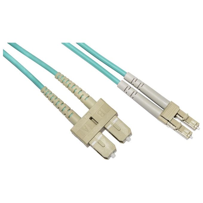 Link cavo fibra ottica lc a sc multimode duplex om3 50-125 mt.30