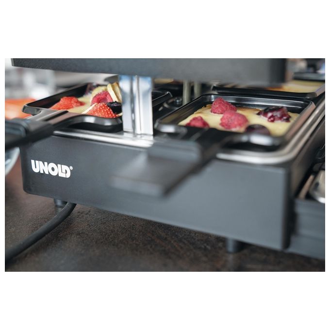 Unold Raclette Estensibile 8 Persone Nero Modello 48755 per Cucine Moderne