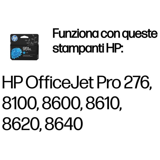 Hp Cartuccia ink Officejet 951xl Ciano