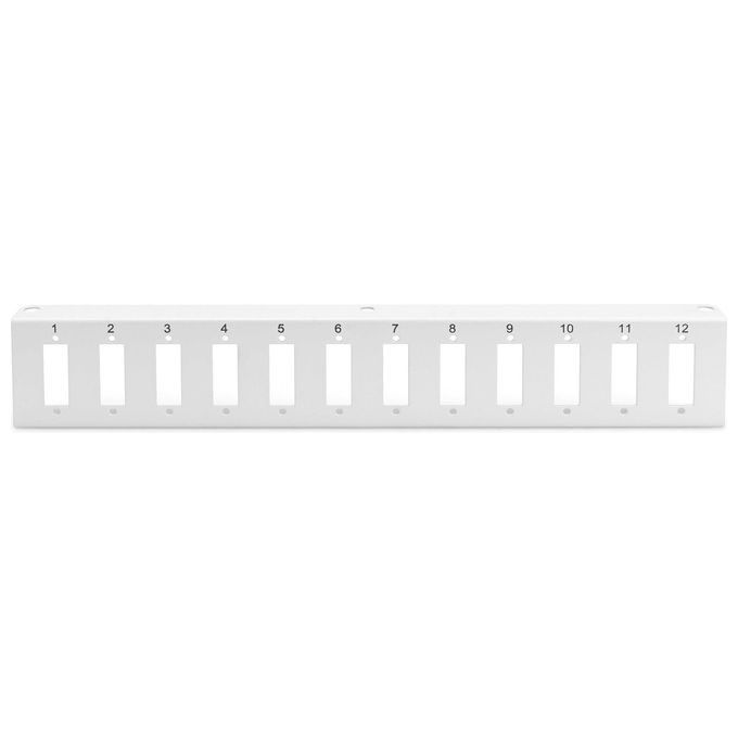 DIGITUS piastra adattatore per dn-96800m-2 DN96802M2 grigio (ral 7035) 12x sc-dx lc-qd