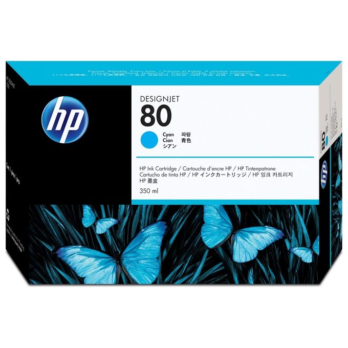 Hp cartuccia ciano pern.80 ml350 per dnj 1xx