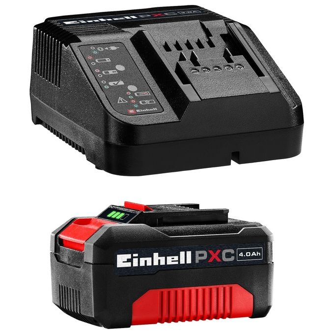 Einhell Power-X-Change 18V 4,0 Ah Starter-Kit Caricabatteria E Batteria Li-Ion
