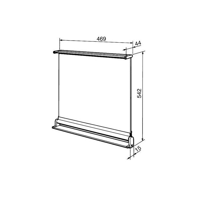 SMEG 7520X Coperchio per piani di cottura con comandi laterali 60cm