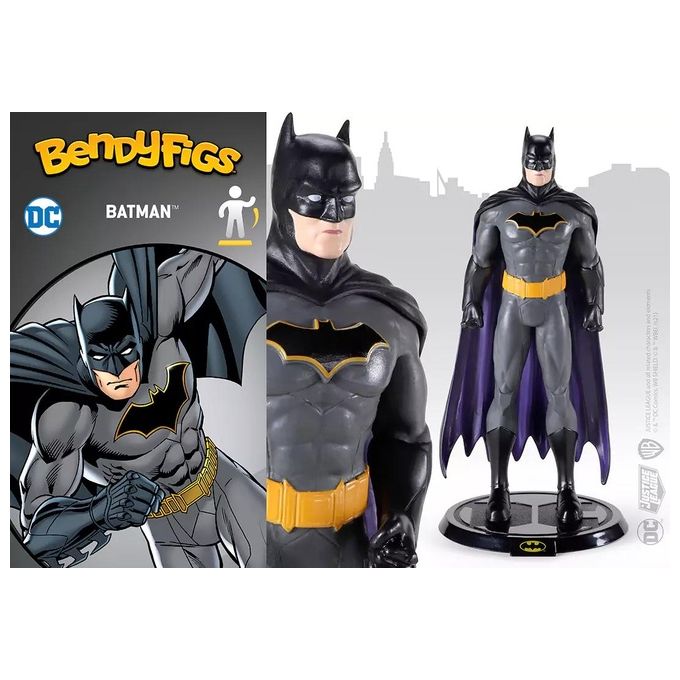 The Noble Collection Bendyfigs Batman Costume Grigio