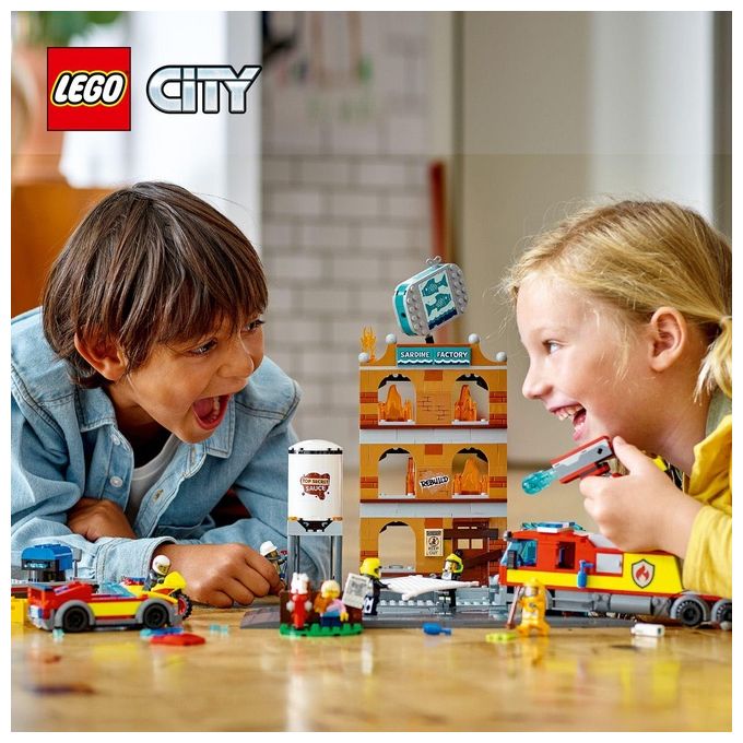 LEGO City Fire Vigili del Fuoco Edificio don Fiamme