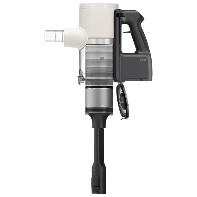 LG A9K-LITE1C CordZero Scopa Elettrica senza Filo Aspirapolvere senza Sacco Ciclonica Filtro HEPA Potenza 220 Watt Sistema Kompressor Wi-Fi colore Beige
