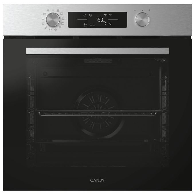 Candy CA6 N3B3HTX Forno Elettrico da Incasso Ventilato Multifunzione con Grill Capacita' 78 Litri Classe A Larghezza 60 cm colore Inox e Nero