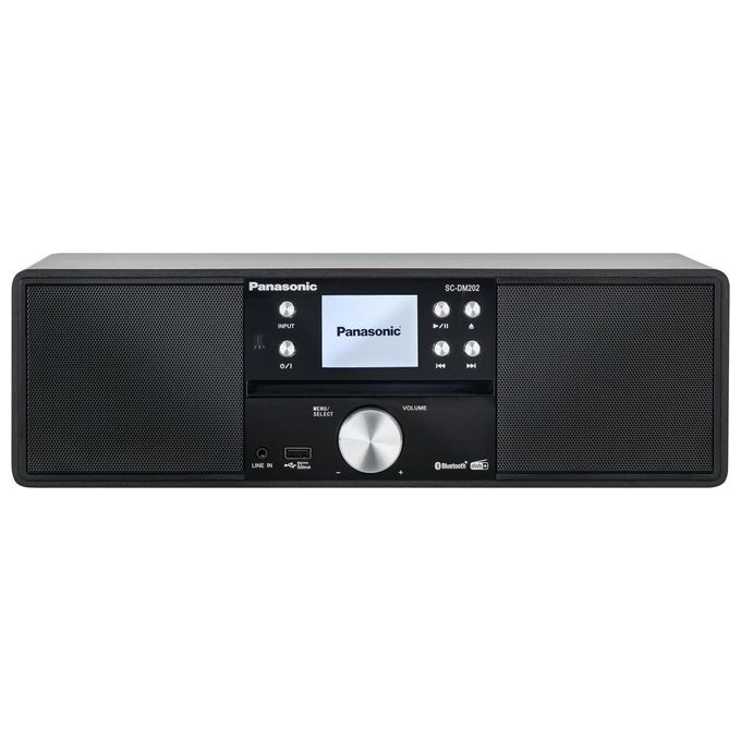 Panasonic SC-DM202EG-K Sistema Stereo Compatto Micro HiFi con CD Nero