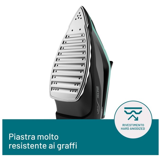 Imetec Onda P1 Ferro da Stiro Generatore di Vapore Piastra a Onde Scorrevole Brevettata 2400W