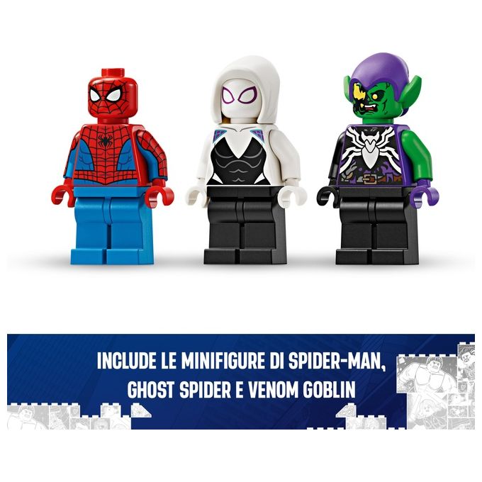 LEGO Marvel 76279 Auto da Corsa di Spider-Man e Venom Goblin, Gioco per Bambini di 7+ Anni, Veicoli Giocattolo dei Supereroi