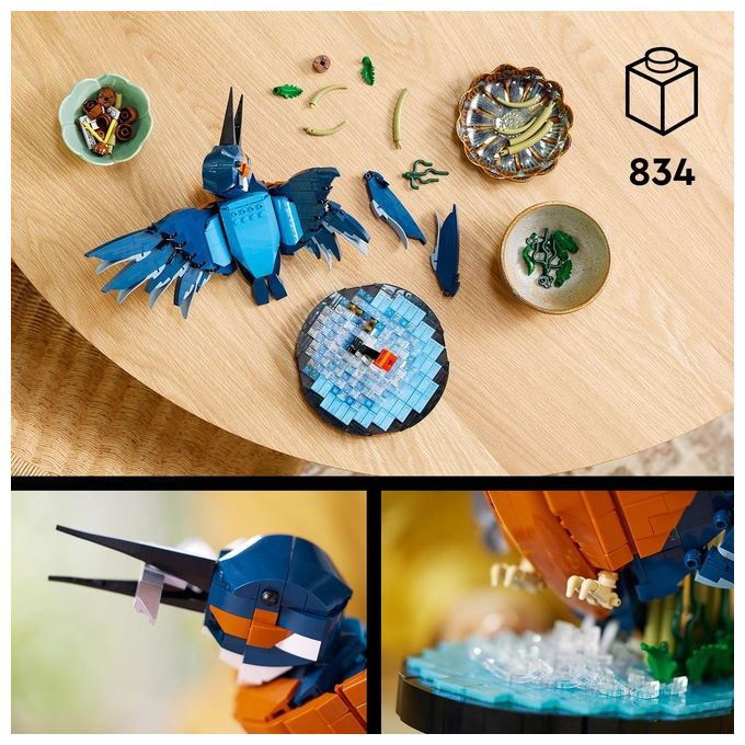 LEGO Icons 10331 Martin Pescatore, Kit di Modellismo per Adulti, Idea Regalo per Arredamento Casa o Ufficio, Hobby Creativo