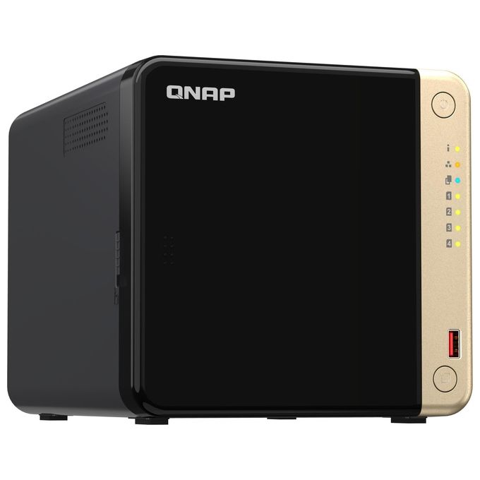 QNAP TS-464 NAS Tower Collegamento Ethernet LAN Nero N5095