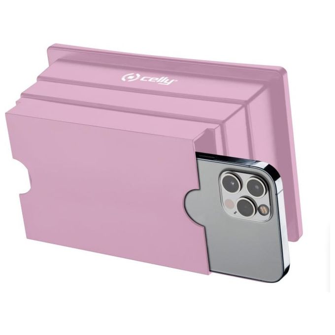 Celly Screen Magnifier Kids Lente di Ingrandimento per Smartphone Rosa