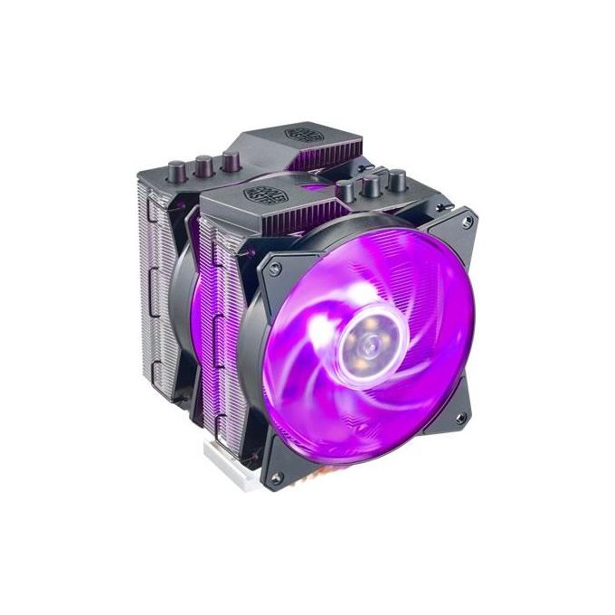 Cooler Master MasterAir MA621P TR4 Edition Ventola Esclusiva AMD TR4 2x MasterFan MF120R RGB 600-1800RPM 6 Heatpipes Wired RGB Controller