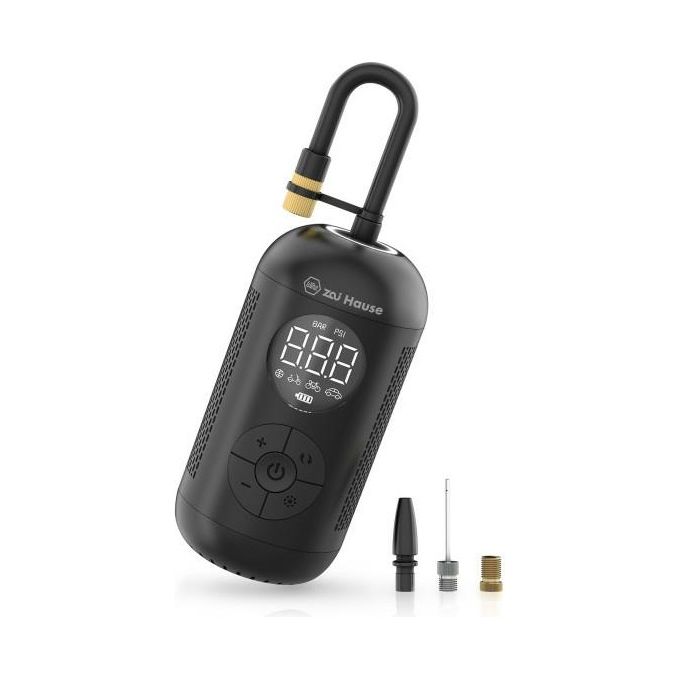Wiha 45255 Zai Hause Compressore a Batteria Portatile 150 PSI 55W 4000 mAh USB-C colore Nero