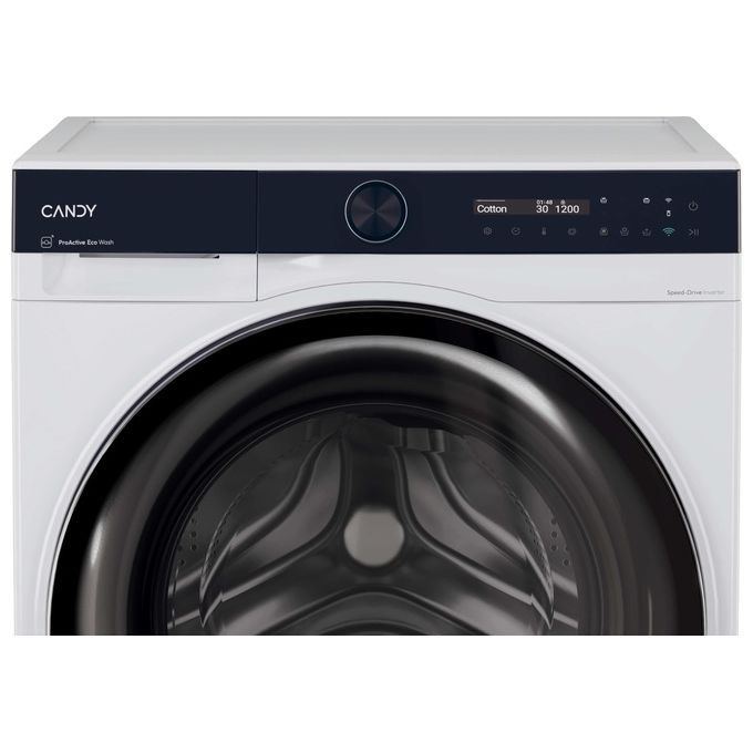 Candy BS49SB8S ProWash 700 Lavatrice Frontale 9 Kg 1400 rpm Classe A Inverter Wi-Fi Vapore (85x60x52 cm) colore Bianco