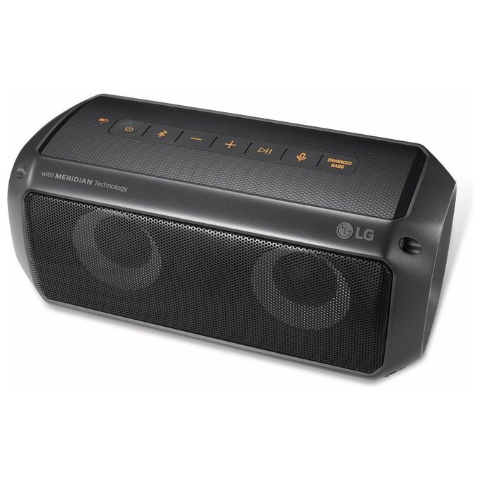LG PK3 Portable Speaker Bluetooth Waterproof Ipx-7 Autonomia 12 Ore 16W Nero