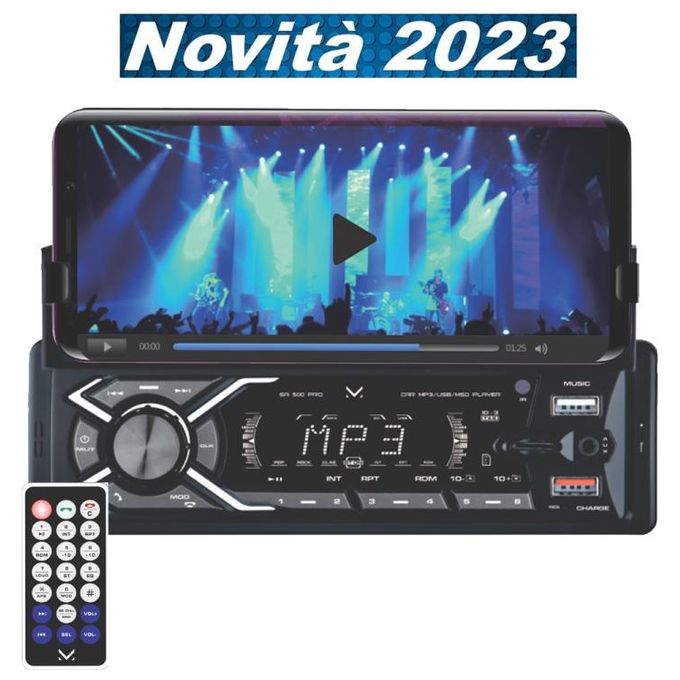 Majestic SA 500 PRO Sistema Audiocar Nero
