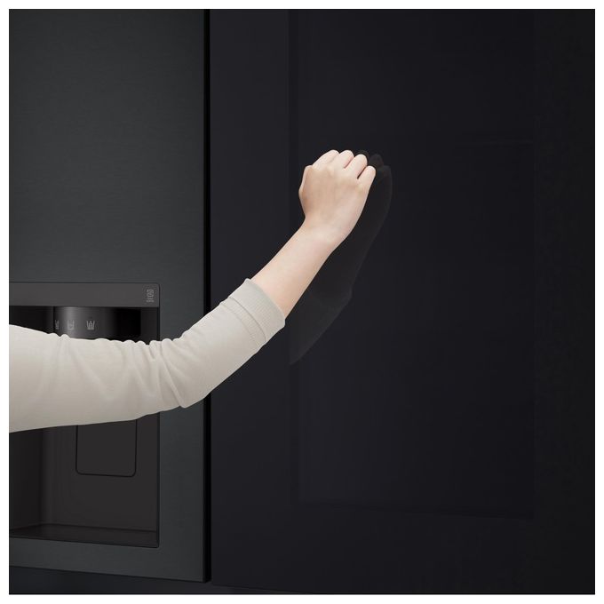 LG GSGV81EPLL - Frigorifero Side-by-Side 635 L, 179 cm, Classe E, 36 dB, Total No Frost, InstaView, DoorCooling+, Dispenser acqua e ghiaccio, Nero opaco