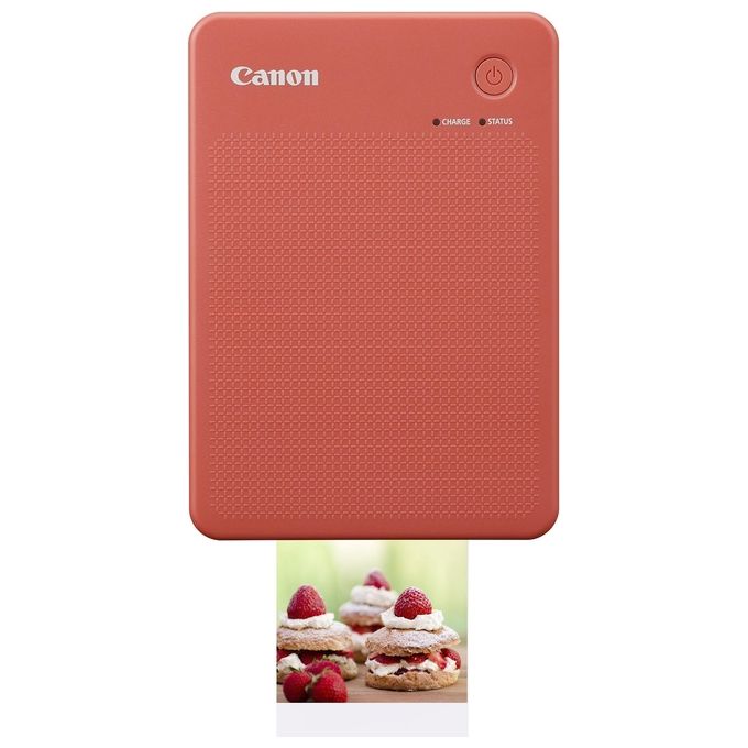 Canon Stampante portatile SELPHY QX20: per la stampa Wi-Fi direttamente dal tuo dispositivo smart. Stampa a sublimazione 2 formati di stampe con adesivo rimovibile e ricarica USB-C - Rosso