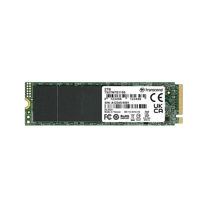 Transcend 115S Ssd 1Tb Interno M.2 2280 Due Lati PCIe 3.0 x4 (NVMe)