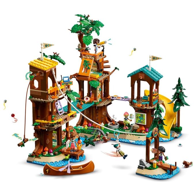 LEGO Friends La Casa sull'Albero al Campo Avventure Gioco Educativo per Bambine e Bambini da 8 Anni con Casa da Costruire 5 Mini Bamboline e 5 Animali Giocattolo Idea Regalo di Compleanno 42631
