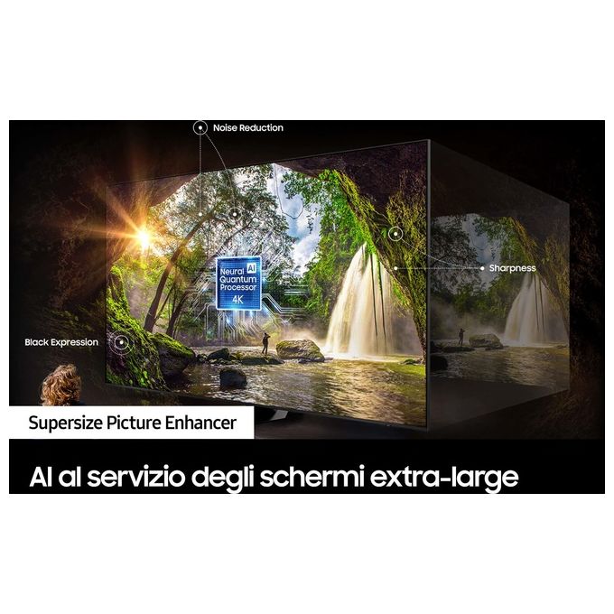 Samsung Tv Qled 4K QE98Q80CATXZT 98 pollici Smart Tv Processore Neural Quantum 4K Motion Xcelerator