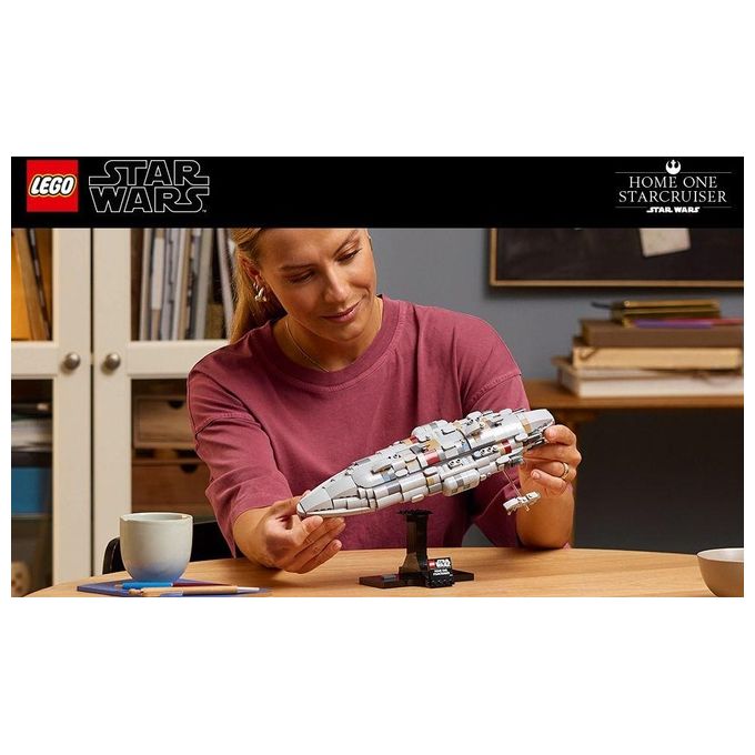 LEGO Star Wars 75405 - Home One Starcruiser, Set da Costruzione con Sala Comando, Hangar e Minifigure, Eta' 10+