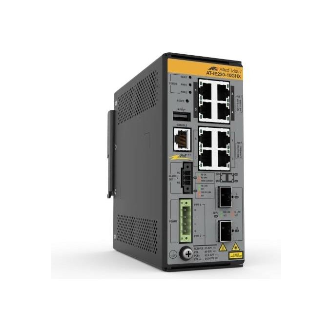 Allied Telesis IE220-10GHX Gestito L2 Gigabit Ethernet 10-100-1000 Supporto Power Over Ethernet Grigio