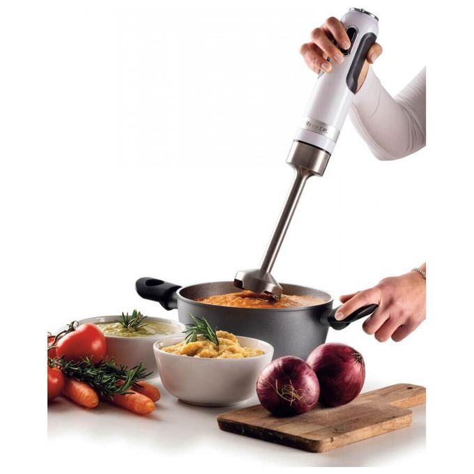 Ariete 00C060201AR0 Moderna Frullatore a immersione 1000W 10 velocita' Turbo con bicchiere 700ml tritatutto 500ml e frusta colore Bianco