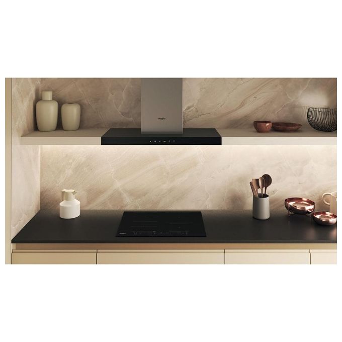 Whirlpool 859991662060 WF S4665 CPBF Piano cottura Induzione 65 cm 4 fuochi FlexiSide con controllo touch e tecnologia CleanProtect colore Nero