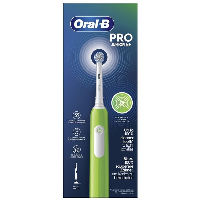 Braun Oral-B Spazzolino Elettrico Ricaricabile Junior 6 Anni Verde